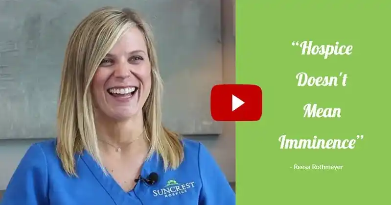 Hospice doesn't mean imminence