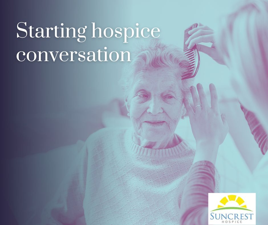 Family starting a supportive conversation about hospice care